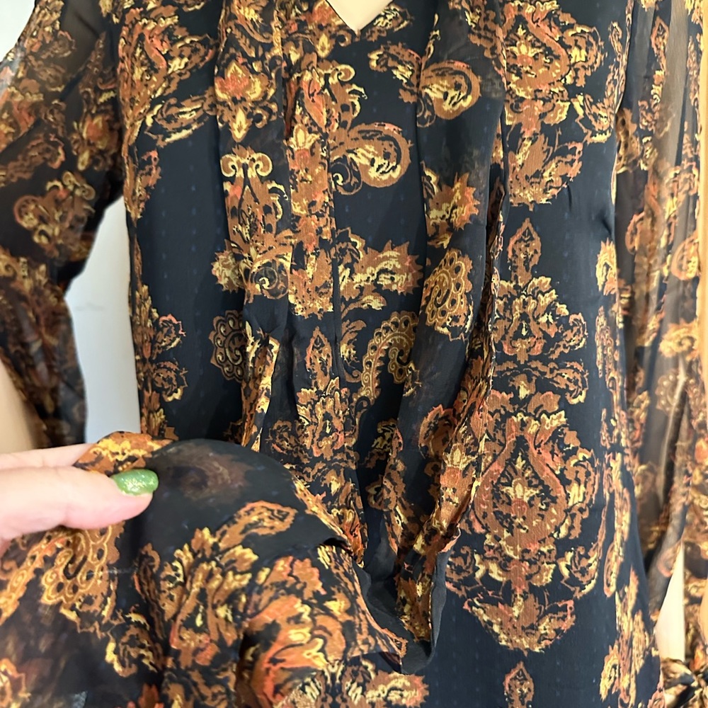 Victoria Secret Lascana Black & Browns sheath dress - keyhole sleeves & … - Picture 5 of 11